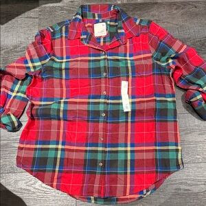 SO Multicolor Plaid Flannel Shirt